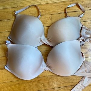 2 Victoria Secret Plunge Front Bras